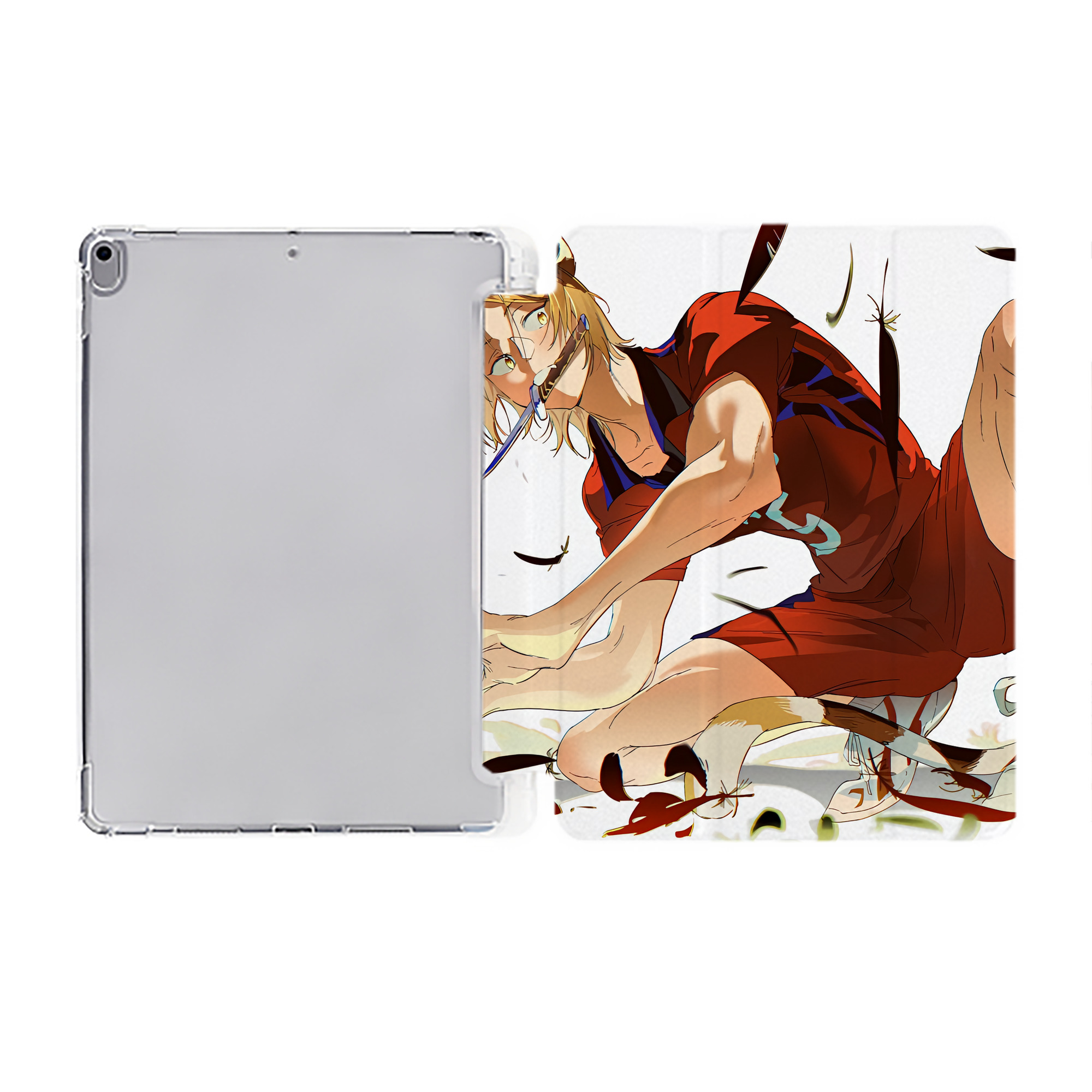 （画像用） ハイキュー!! Haikyu!! IPad ケース ペン収納付き 三つ折りスタンド PUレザー×シリコン 対応機種9.5/10.5/10.9インチ
